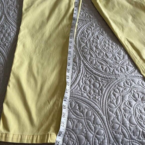 TALBOTS Relaxed Chino yellow Straight Leg Trousers for Women size 6 - Picture 11 of 11
